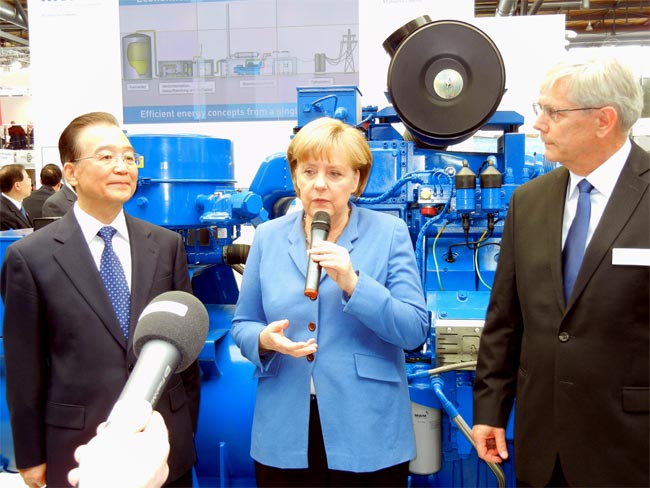 Ангела Меркель посетила стенд MWM